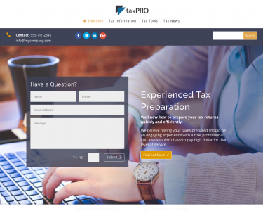 Accountant Website Templates Cpa And Bookkeeping Website