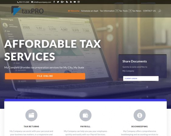 Tax Preparer Websites