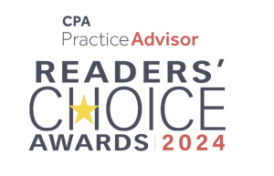 CPA Practice Advisor 2024 Readers Choice Award for best Website Builder for tax professionals
